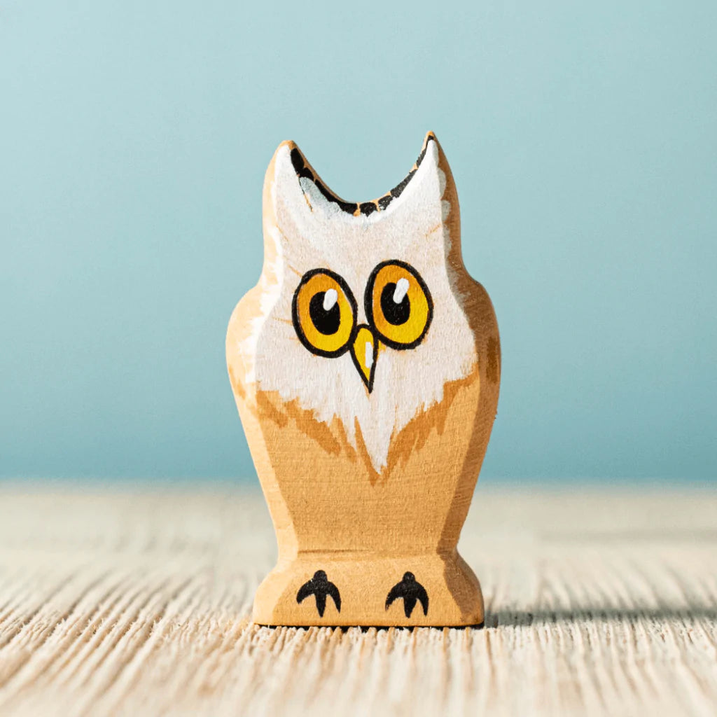The Curated Parcel - Bumbu // Wooden Owl Figure 