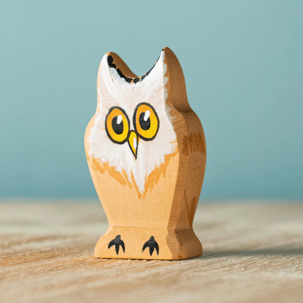 The Curated Parcel - Bumbu // Wooden Owl Figure 