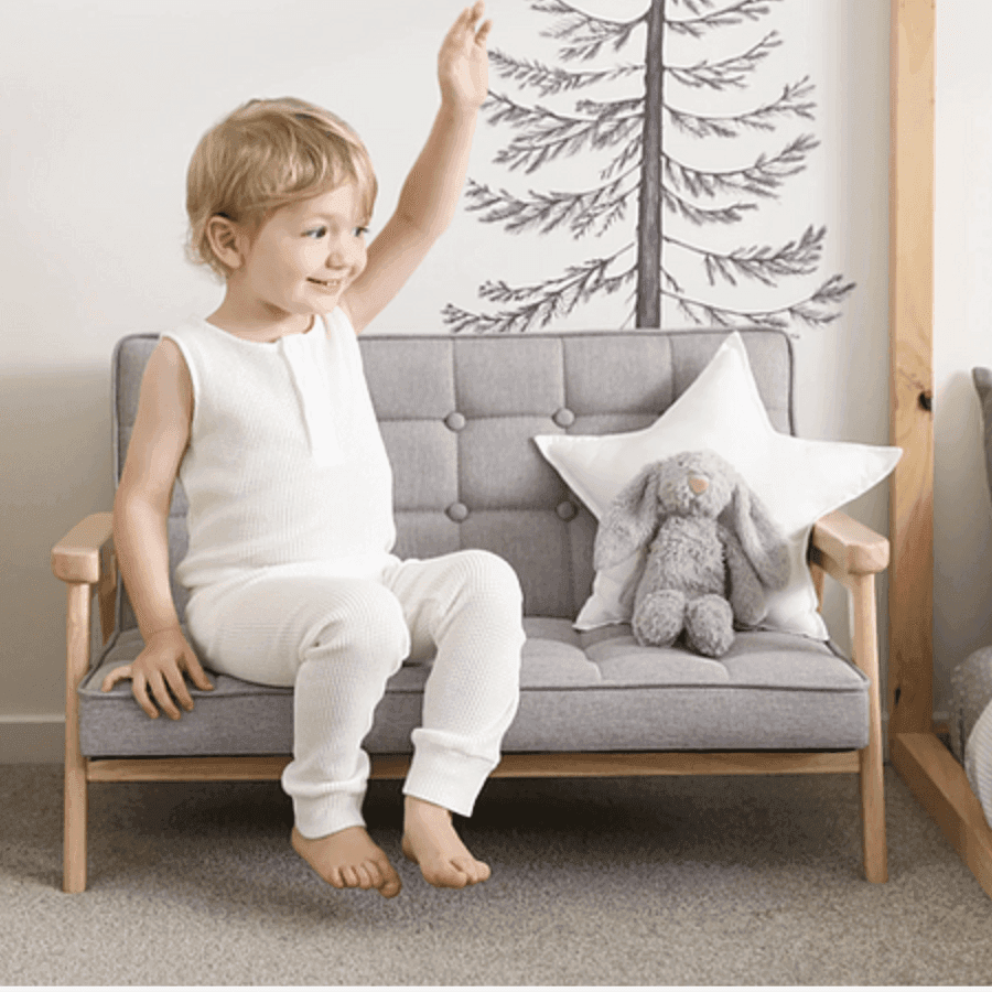 The Curated Parcel - Bunny Tickles // Kids Double Arm Chair 
