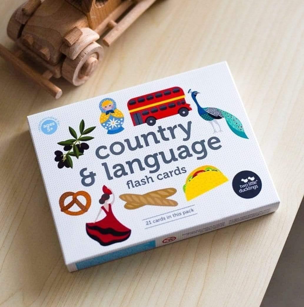 The Curated Parcel - Country And Language Flash Cards 