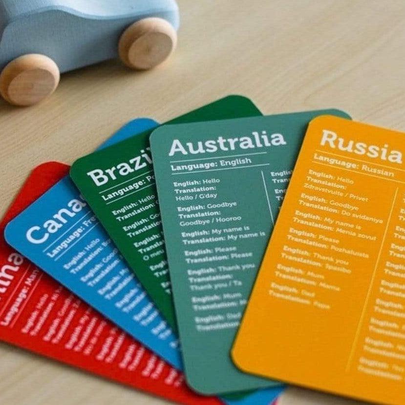The Curated Parcel - Country And Language Flash Cards 