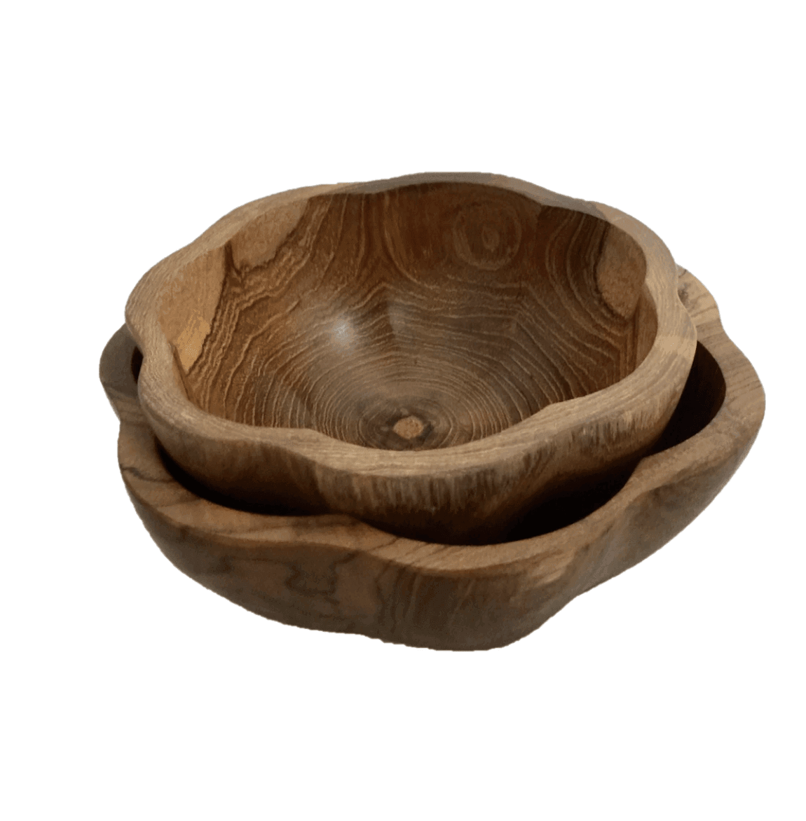 The Curated Parcel - Daisy Wooden Bowls 
