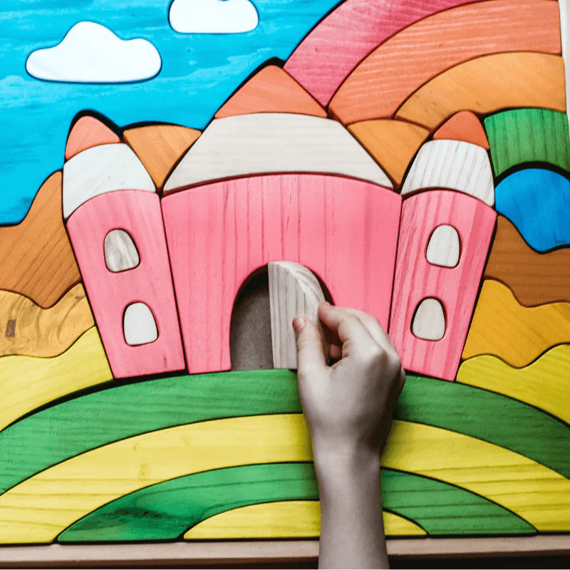 The Curated Parcel - Fairy Castle Puzzle &amp; Play Set 