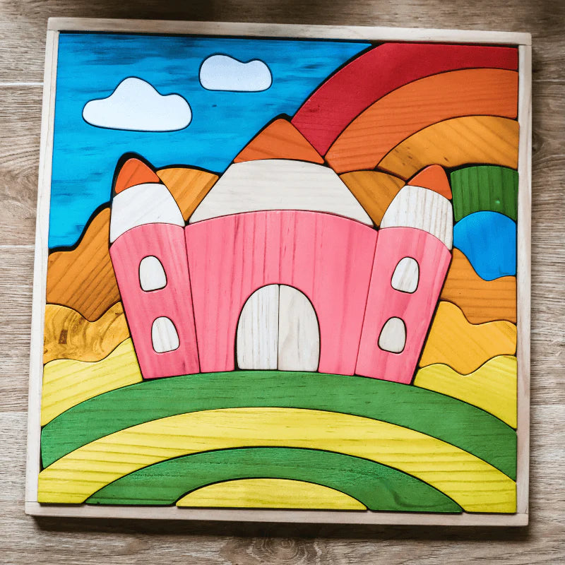The Curated Parcel - Fairy Castle Puzzle &amp; Play Set 