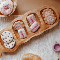 The Curated Parcel - Felt 100s and 1000s Biscuits (Set of 3) 