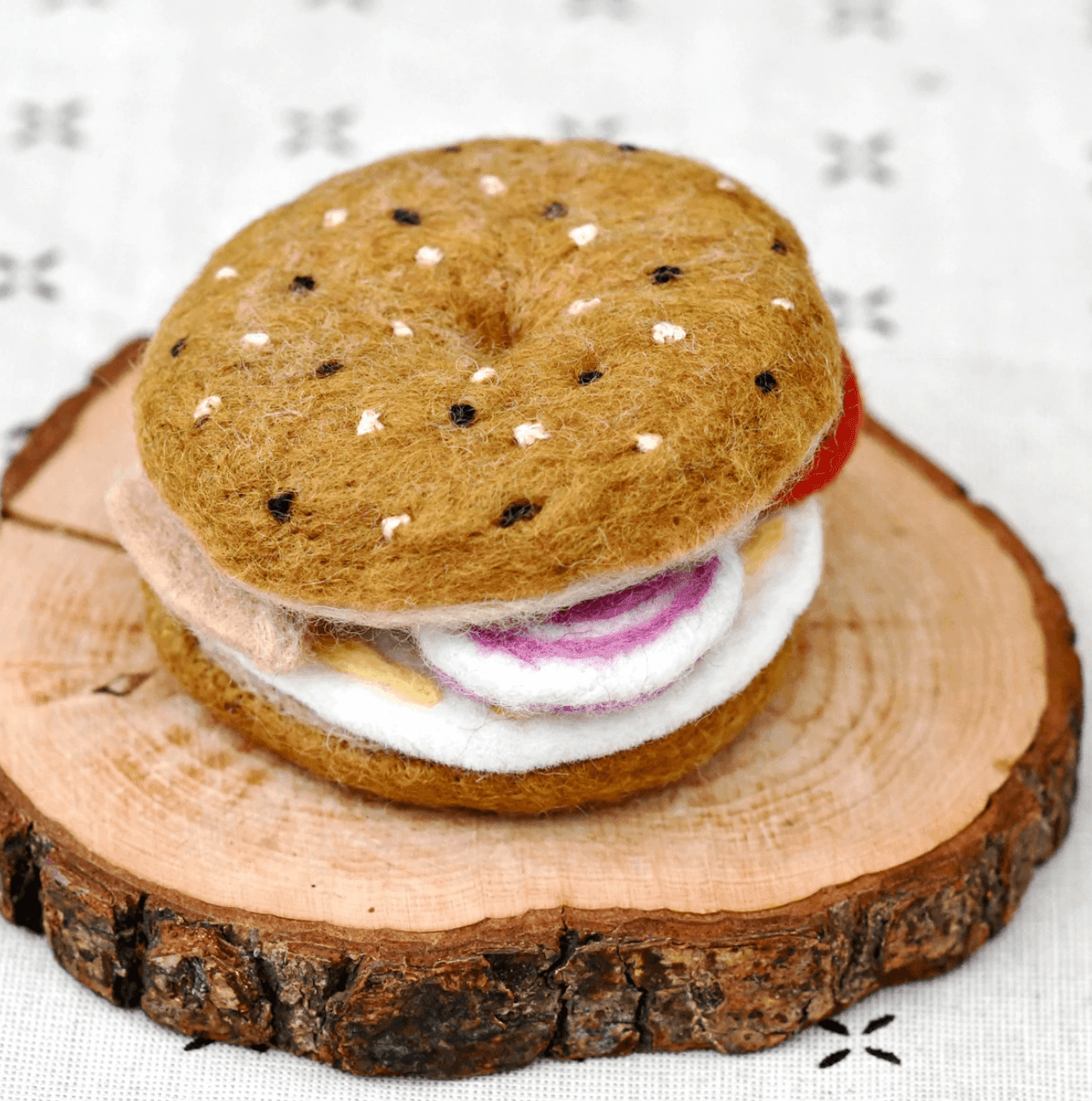 The Curated Parcel - Felt Bagel Stack 