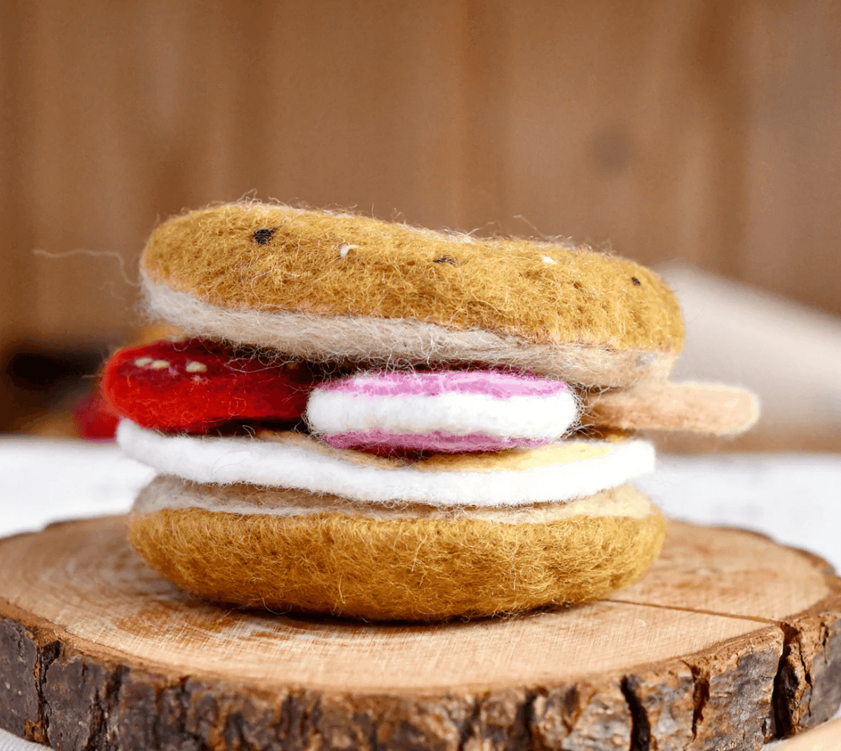 The Curated Parcel - Felt Bagel Stack 