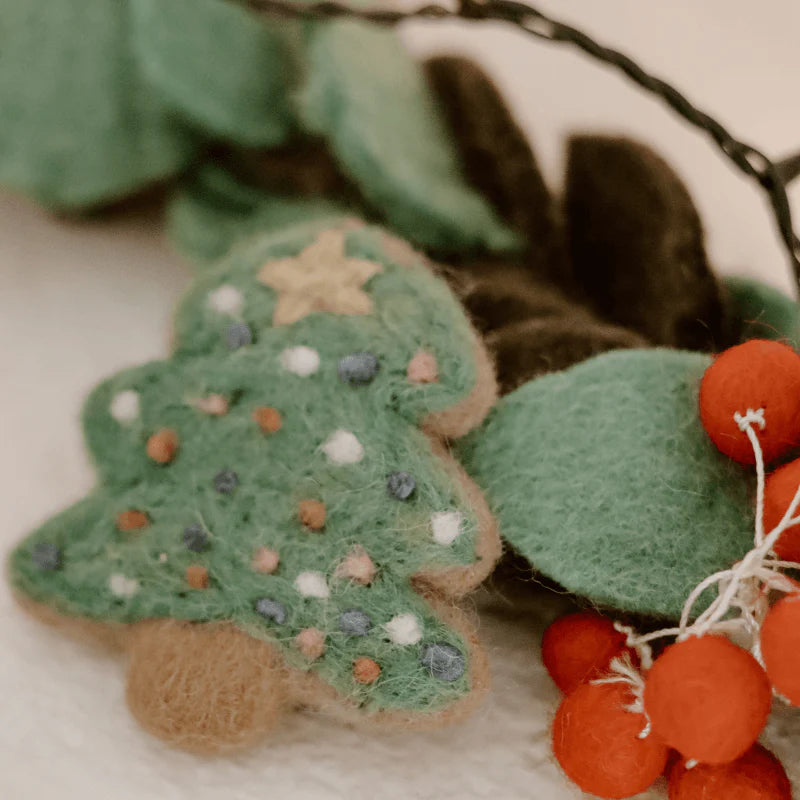 The Curated Parcel - Felt Christmas Tree Cookie 