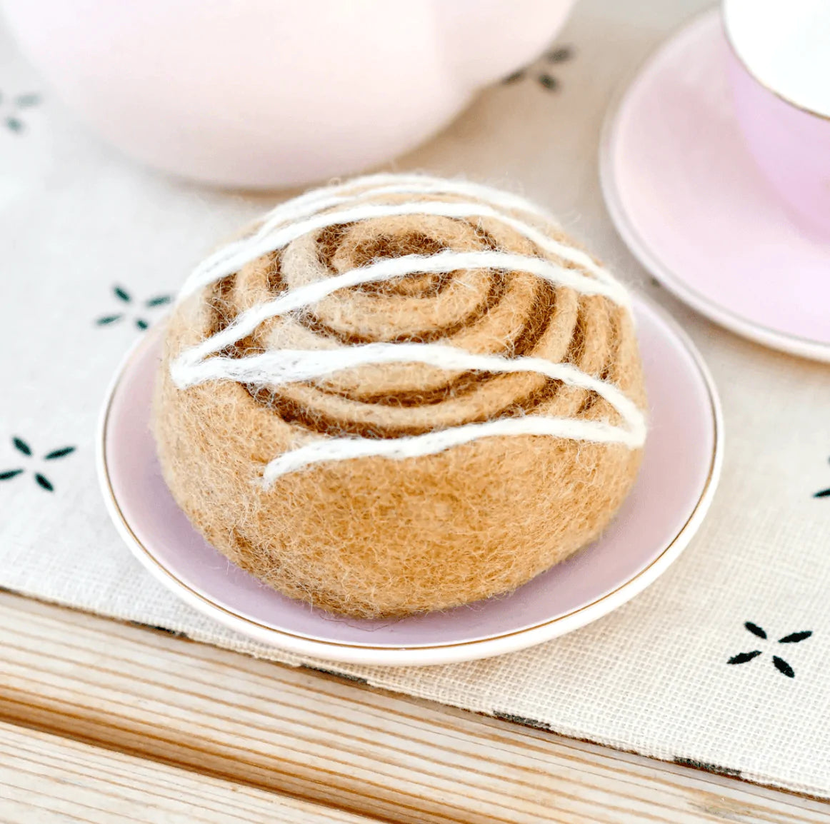The Curated Parcel - Felt Cinnamon Roll 