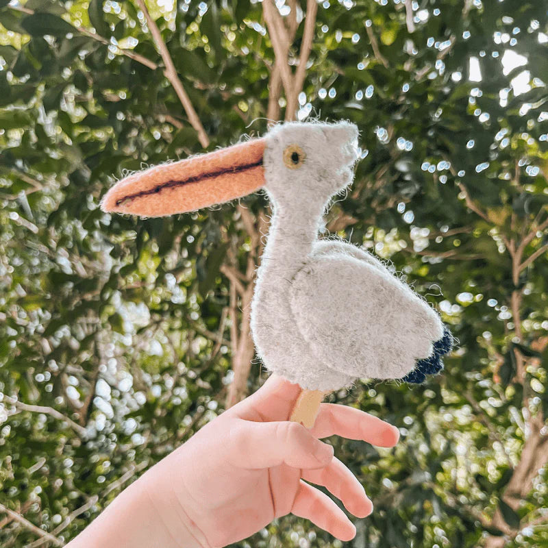 The Curated Parcel - Felt Finger Puppet - Australian Colourful Birds 