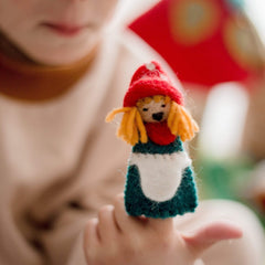 The Curated Parcel - Felt Finger Puppet - Fairies & Gnomes Set 