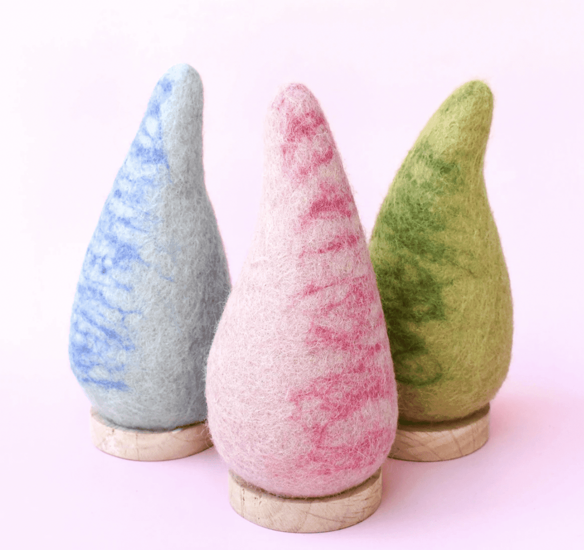 The Curated Parcel - Felt Fir Tree //  Pink 