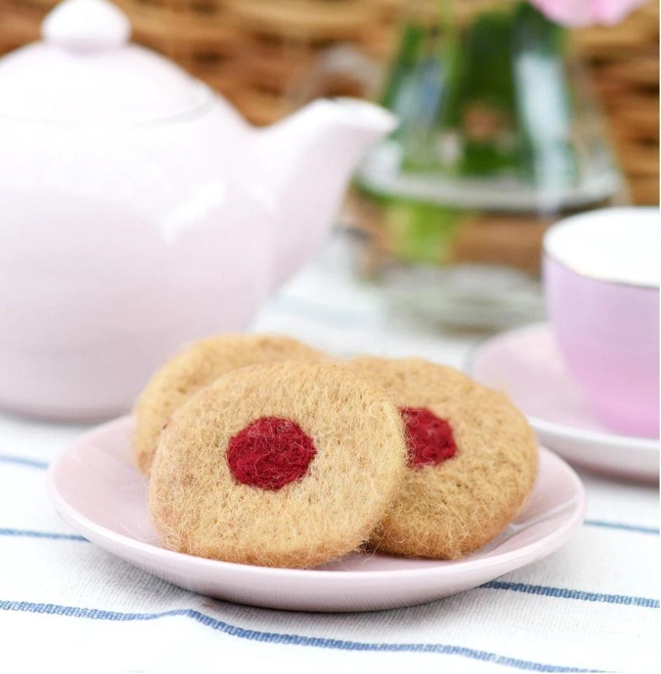 The Curated Parcel - Felt Jam Drops Biscuits (Set of 3) 
