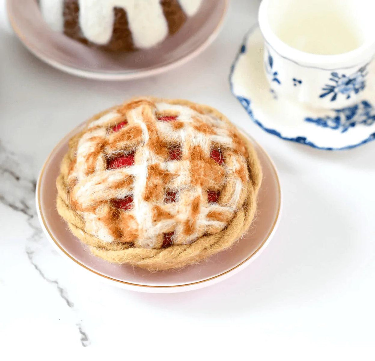 The Curated Parcel - Felt Lattice Apple Pie 