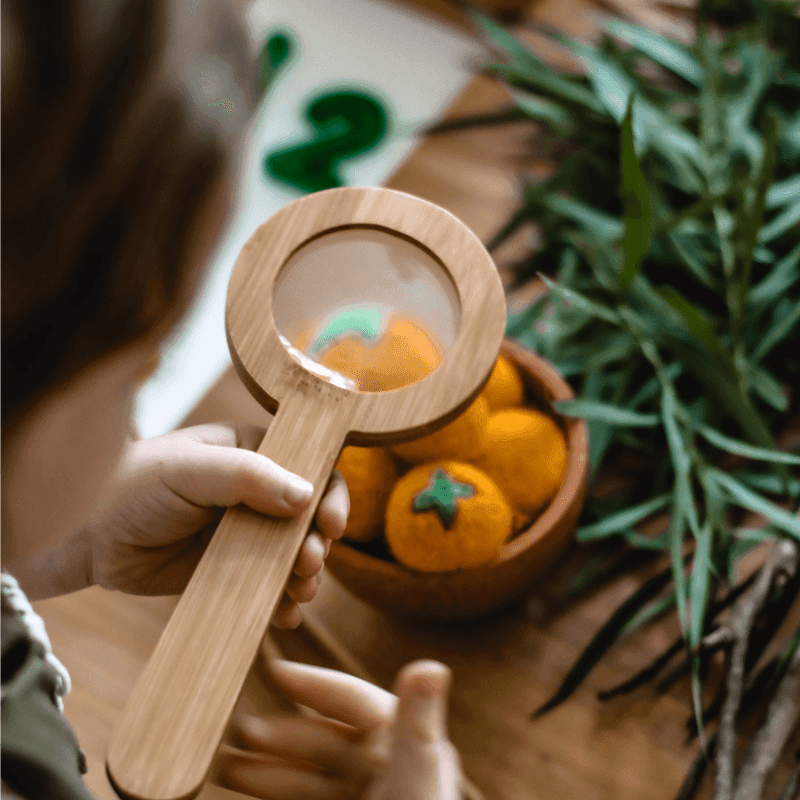 The Curated Parcel - Felt Loose Parts //  Oranges (Set of 10) 