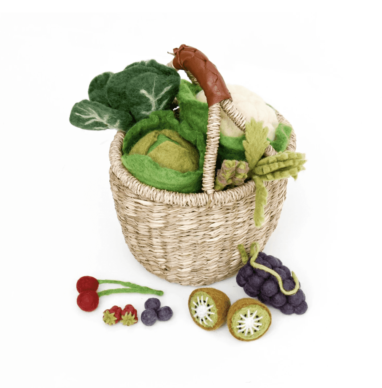 The Curated Parcel - Felt Vegetables & Fruits Set C 