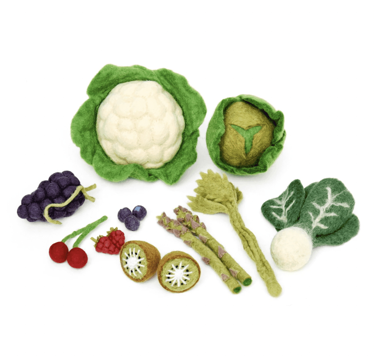 The Curated Parcel - Felt Vegetables & Fruits Set C 
