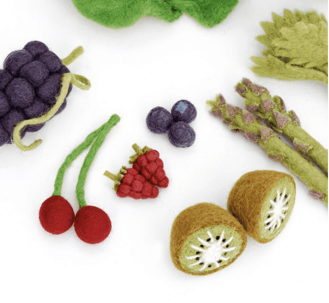 The Curated Parcel - Felt Vegetables & Fruits Set C 