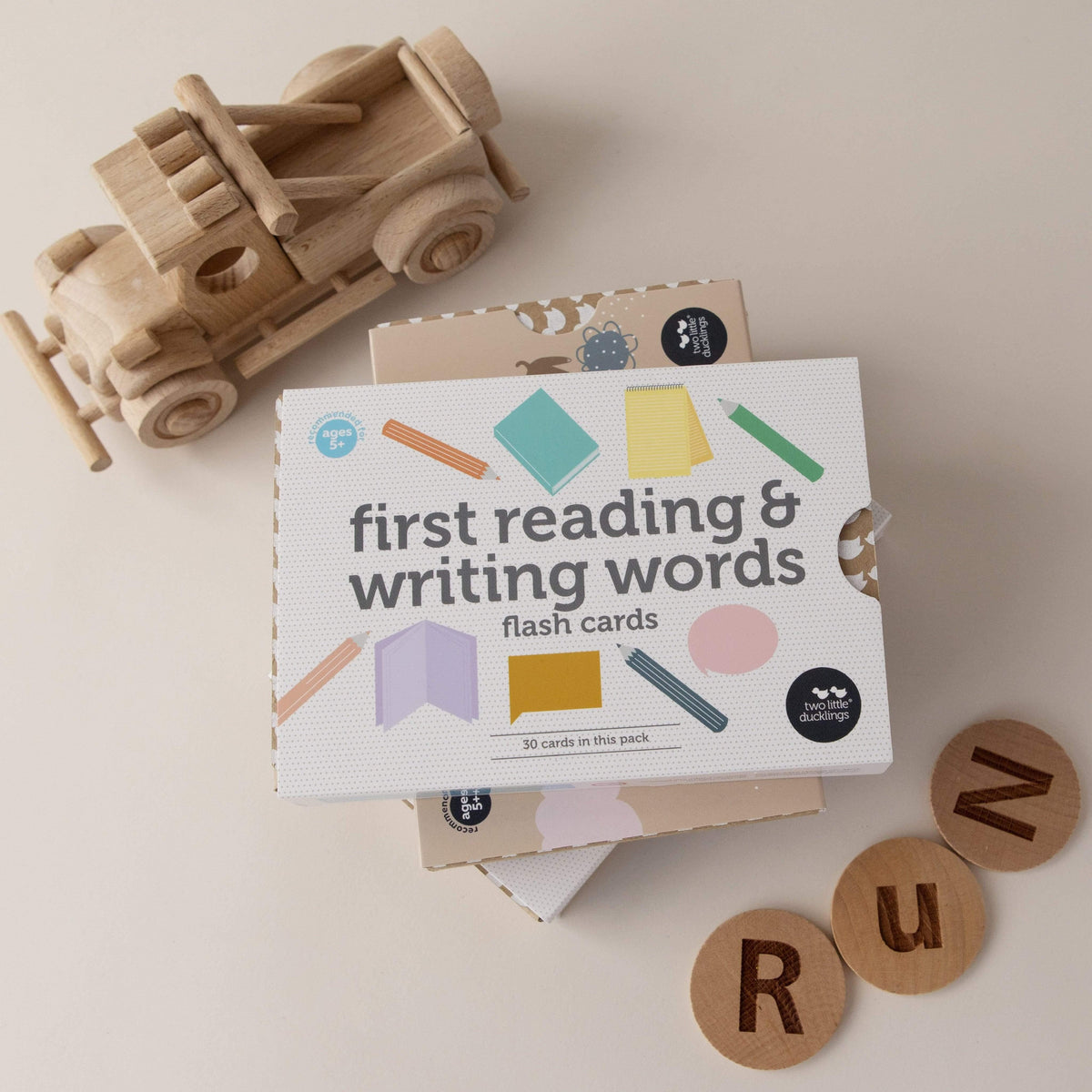 The Curated Parcel - First Reading and Writing Word Flash Cards 