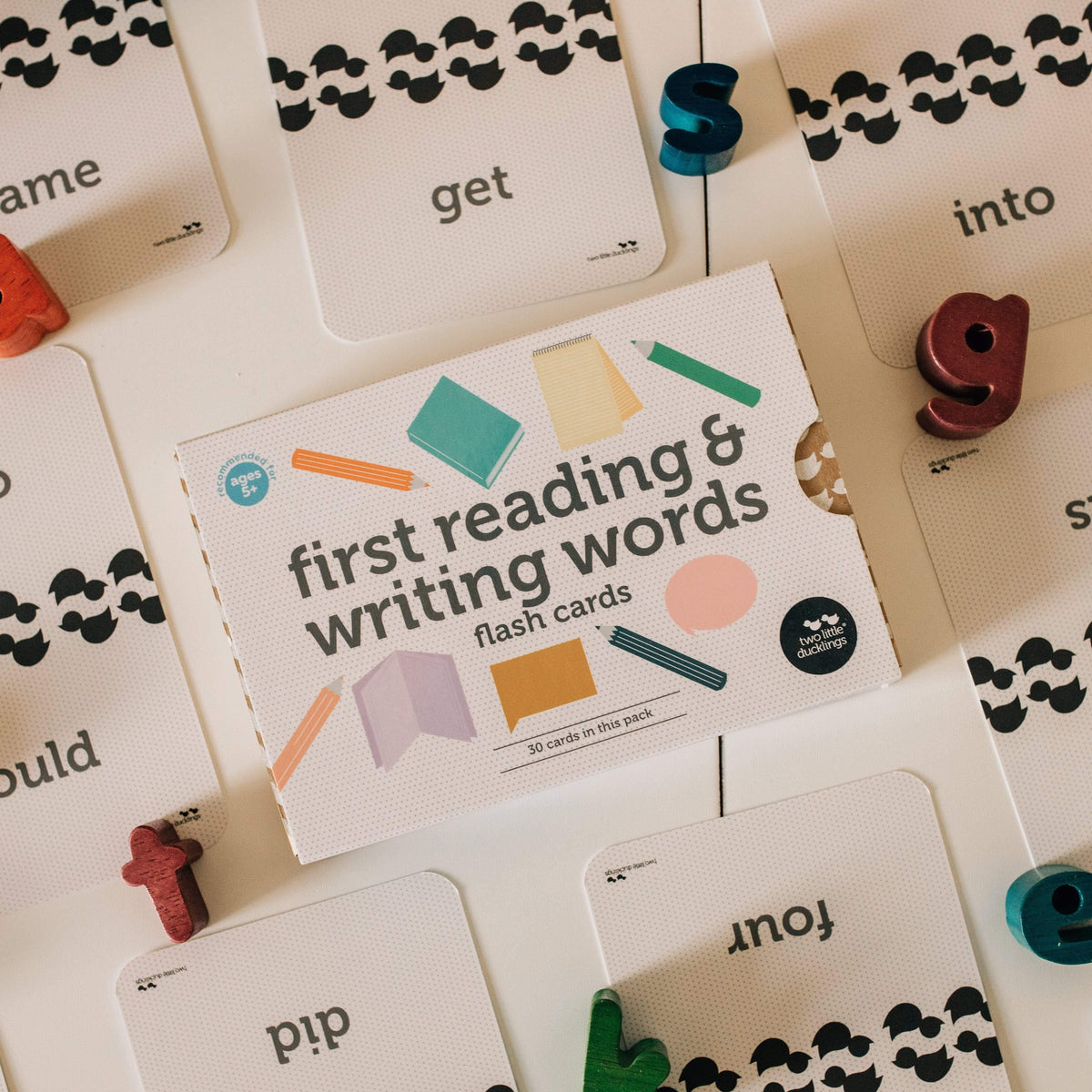 The Curated Parcel - First Reading and Writing Word Flash Cards 