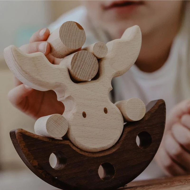 The Curated Parcel - Goki Nature Moose Balancing Game 