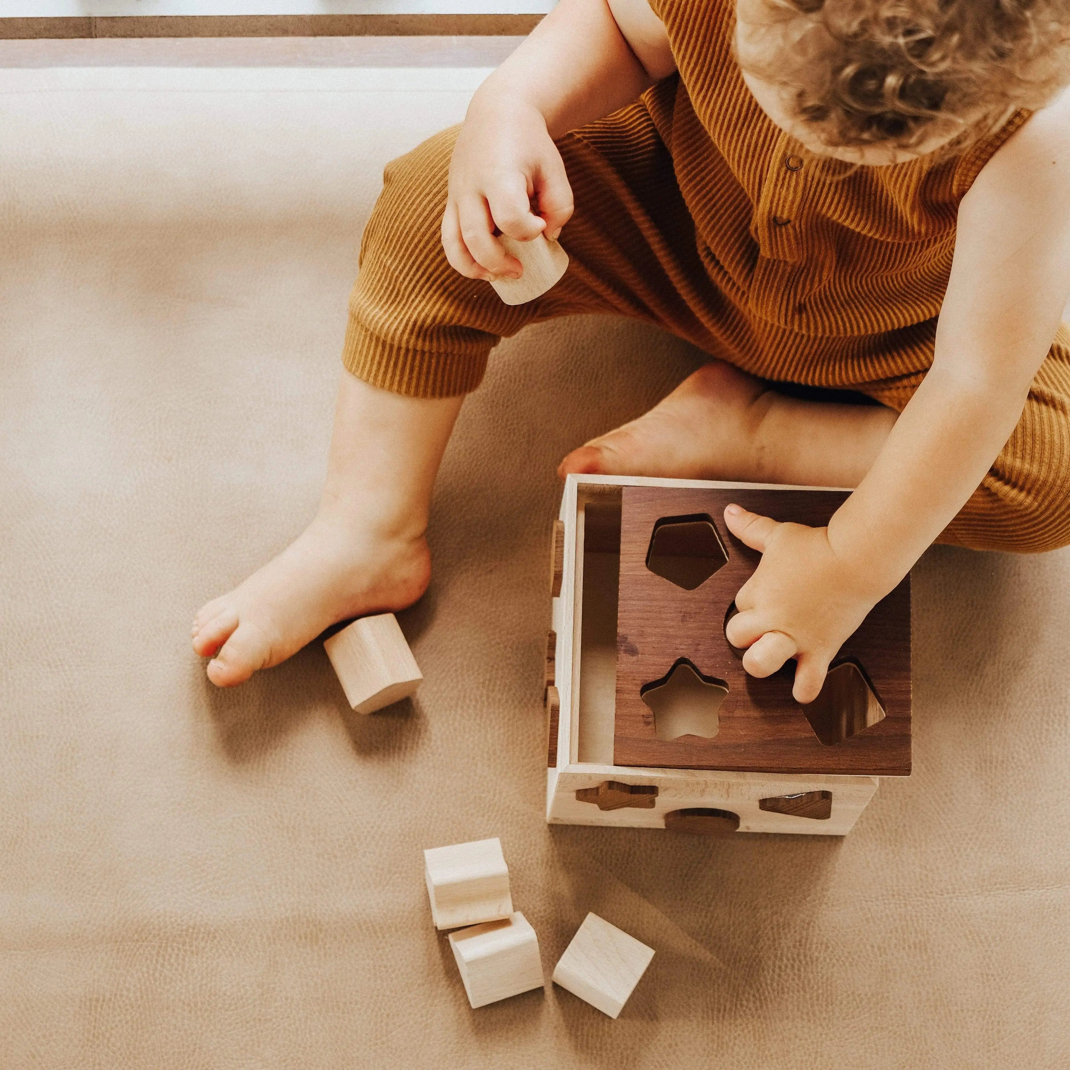 The Curated Parcel - Goki Nature Shape Sorting Box 