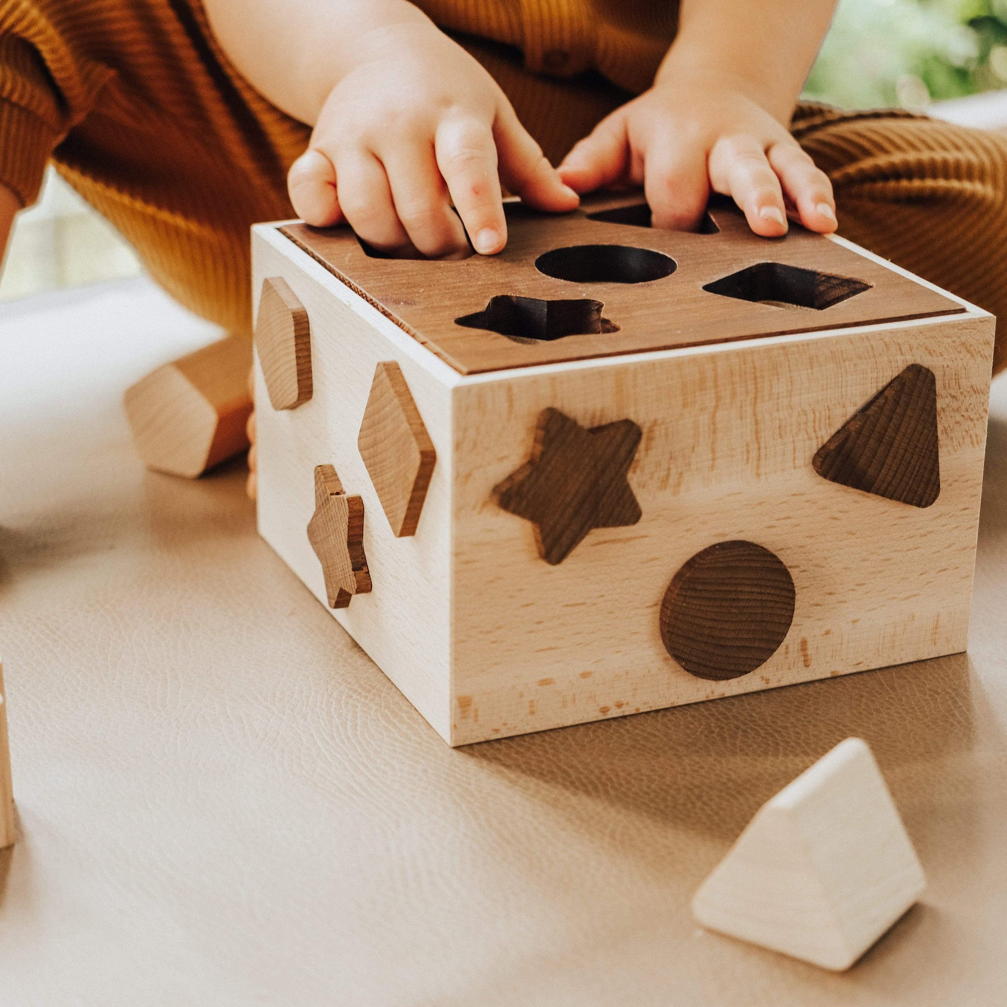 The Curated Parcel - Goki Nature Shape Sorting Box 