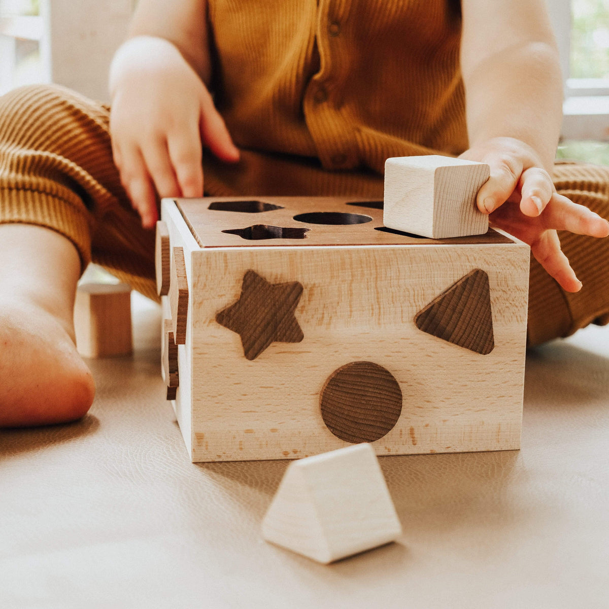 The Curated Parcel - Goki Nature Shape Sorting Box 
