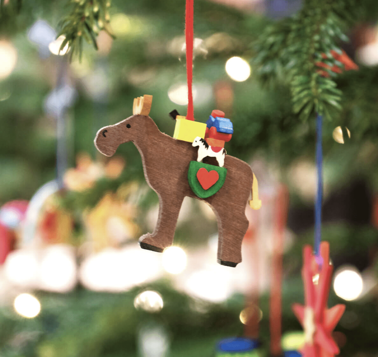 The Curated Parcel - Graupner // Christmas Tree Ornament Moose With Toys 
