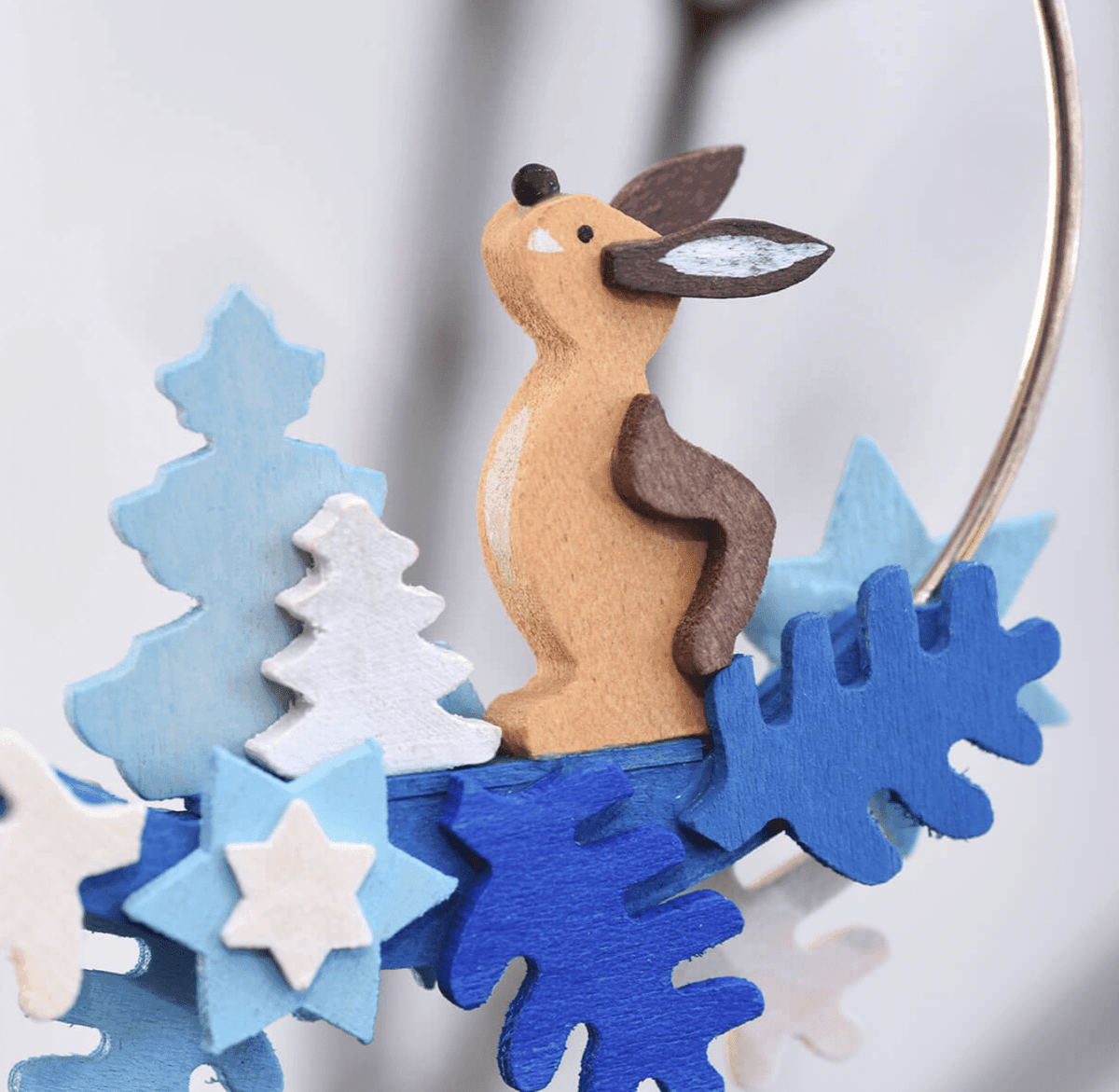 The Curated Parcel - Graupner // Christmas Tree Ornament Ring with Forest Animals 