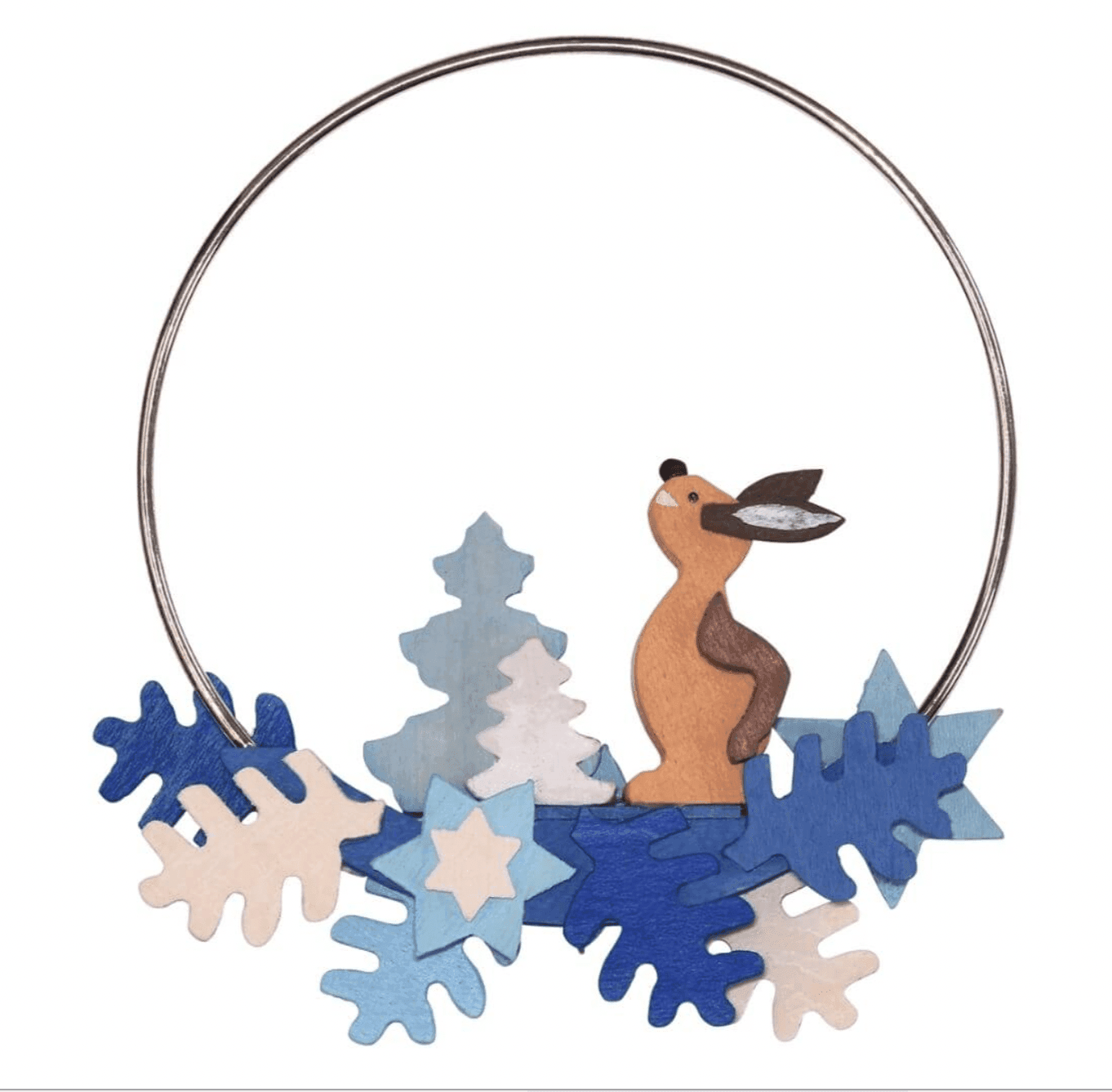 The Curated Parcel - Graupner // Christmas Tree Ornament Ring with Forest Animals 