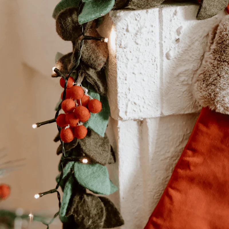 The Curated Parcel - Holly Christmas Garland 