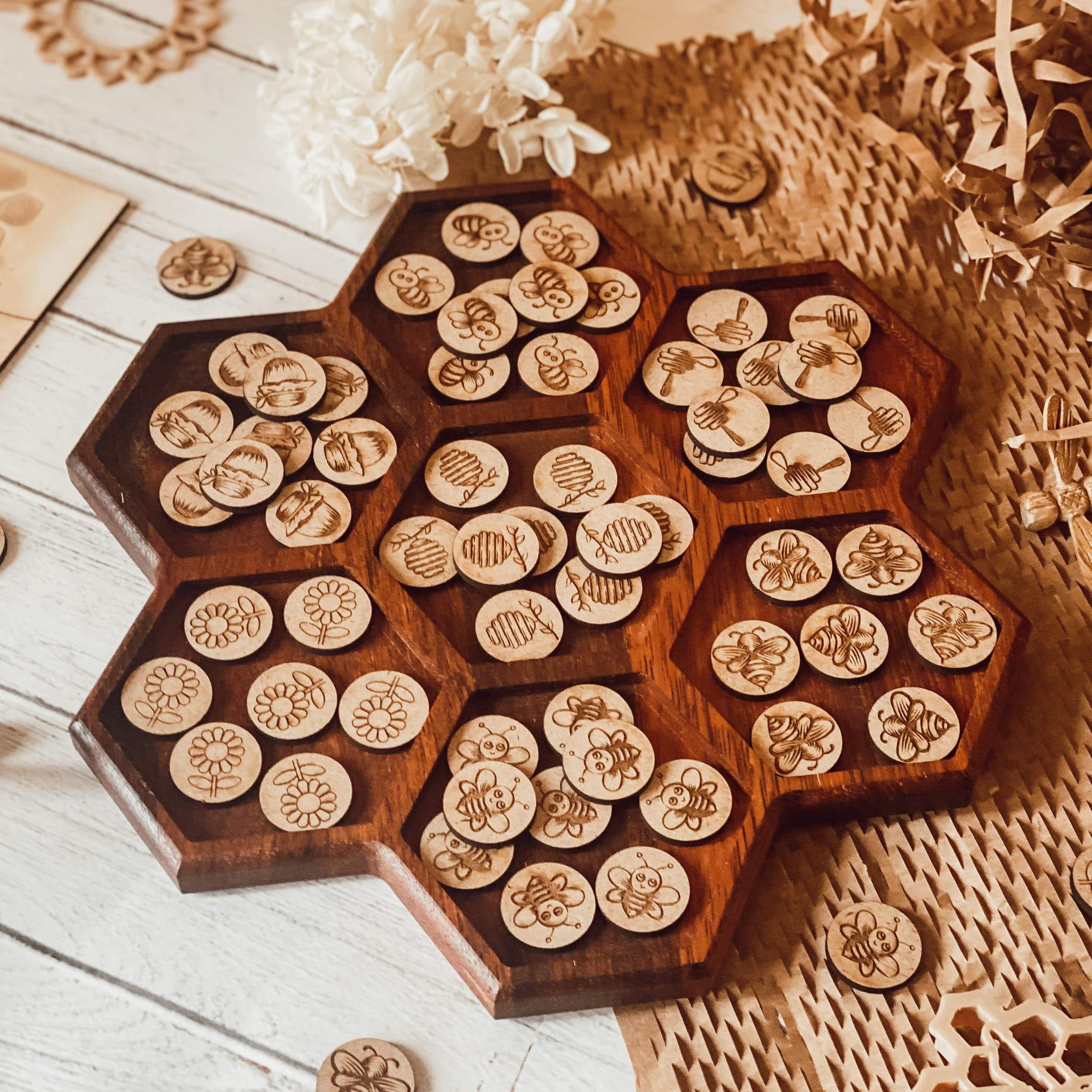 The Curated Parcel - HoneyComb Bee Sorting Tray 
