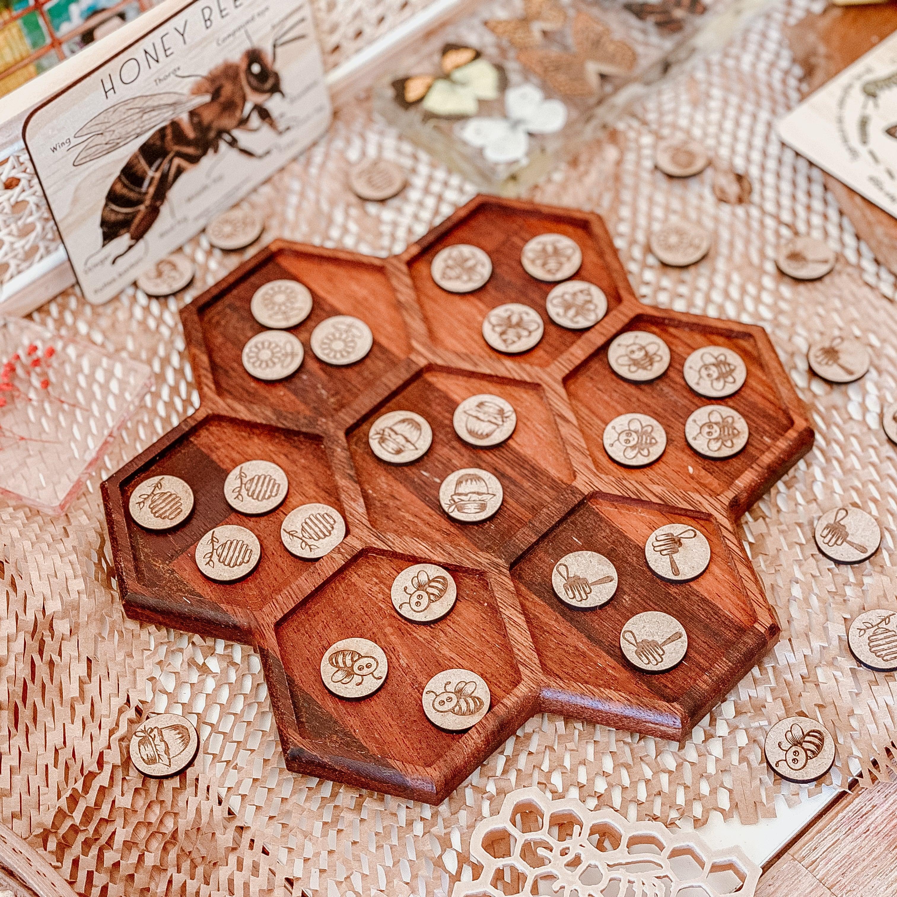 The Curated Parcel - HoneyComb Bee Sorting Tray 