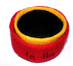The Curated Parcel - Indigenous Nested Felt Bowls 