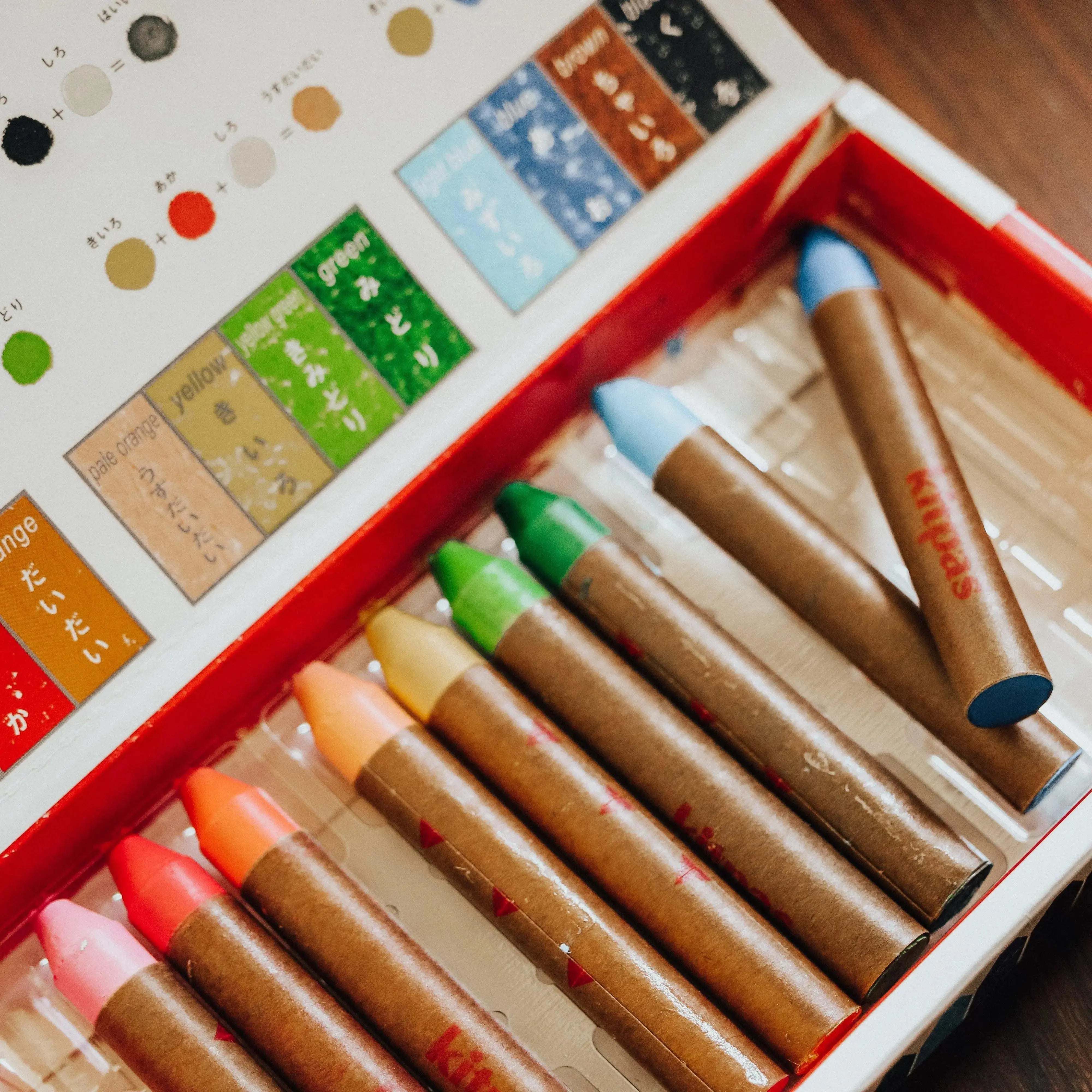 The Curated Parcel - Kitpas Medium Stick Crayon 12 Colours 
