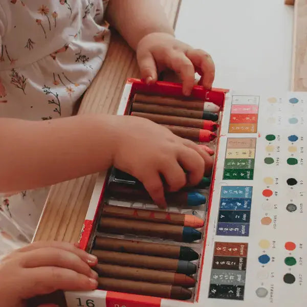 The Curated Parcel - Kitpas Medium Stick Crayon 12 Colours 