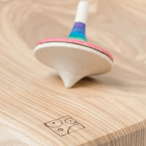 The Curated Parcel - Mader // Rallye Spinning Top Rainbow 