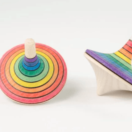 The Curated Parcel - Mader // Rallye Spinning Top Rainbow 