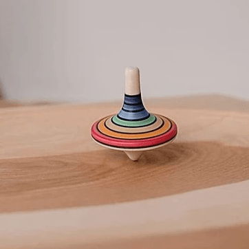 The Curated Parcel - Mader // Rallye Spinning Top Rainbow 