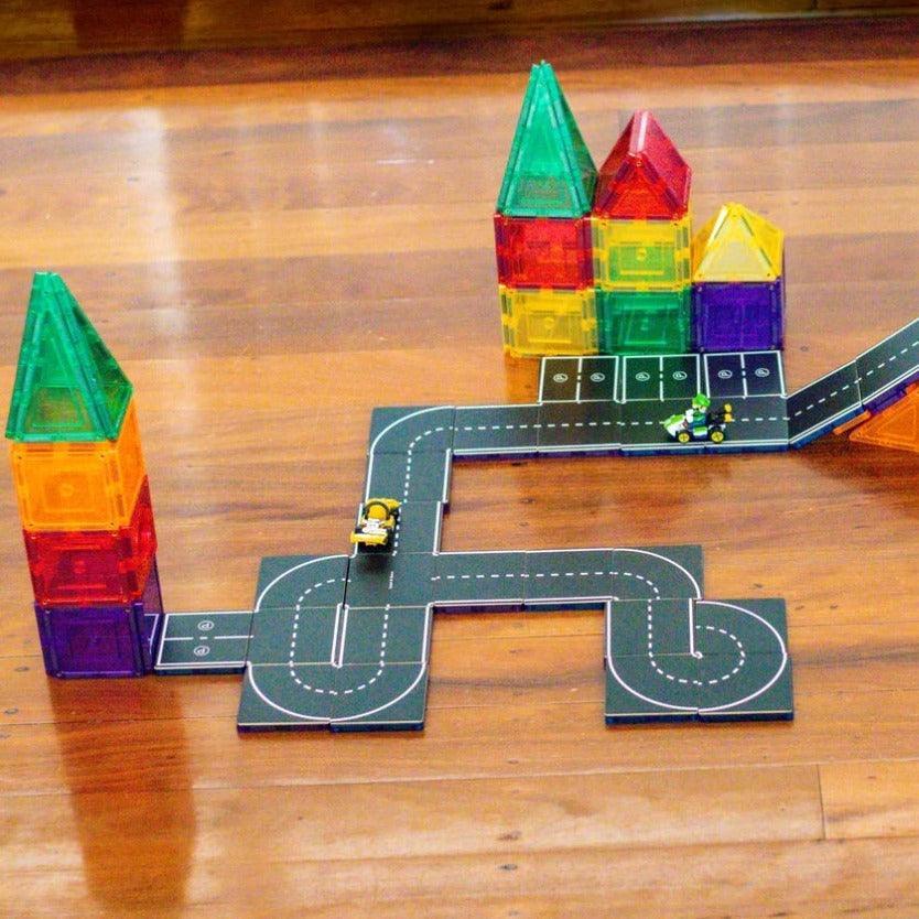 The Curated Parcel - Magnetic Tile Road Pack 