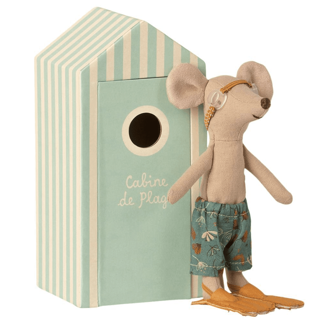 The Curated Parcel - Maileg // Beach Mouse Big Brother in Cabin 