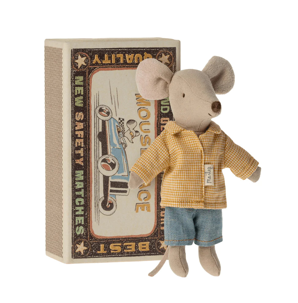 The Curated Parcel - Maileg //  Big Brother Mouse In A Matchbox 