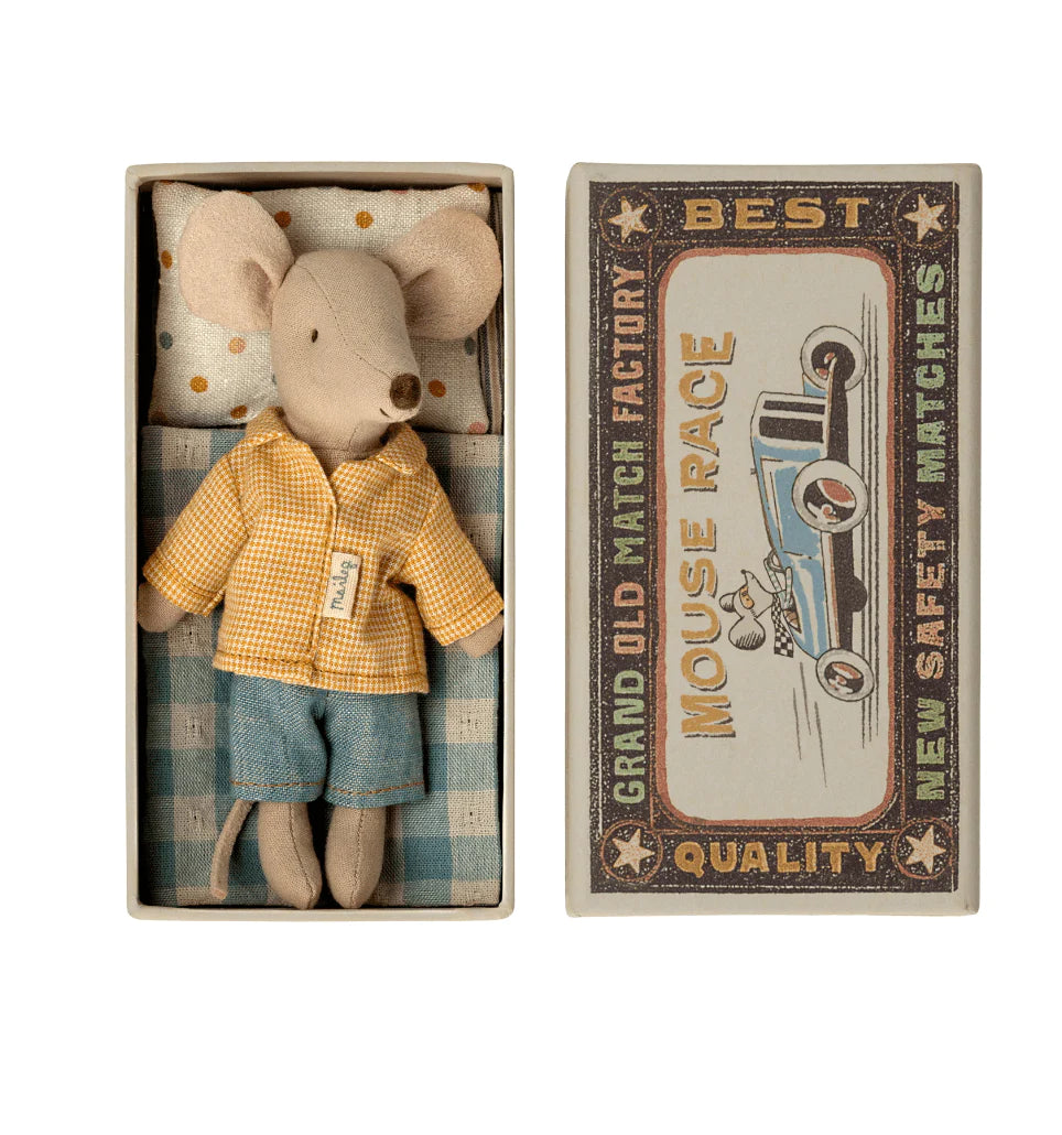 The Curated Parcel - Maileg //  Big Brother Mouse In A Matchbox 