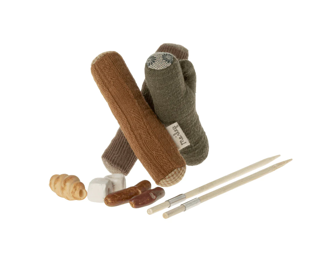 The Curated Parcel - Maileg //  Bonfire Set for Hiker Mouse 