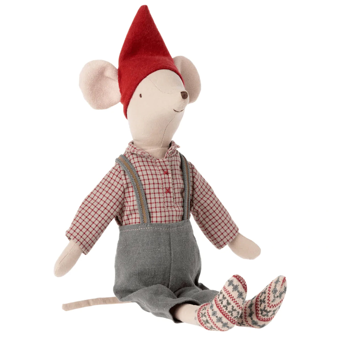 The Curated Parcel - Maileg //  Christmas Medium Boy Mouse 