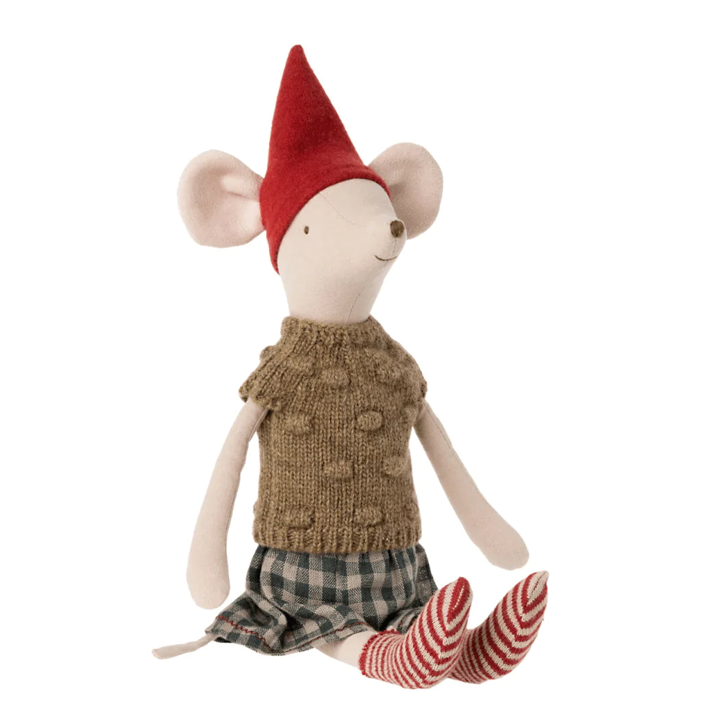 The Curated Parcel - Maileg //  Christmas Medium Girl Mouse 