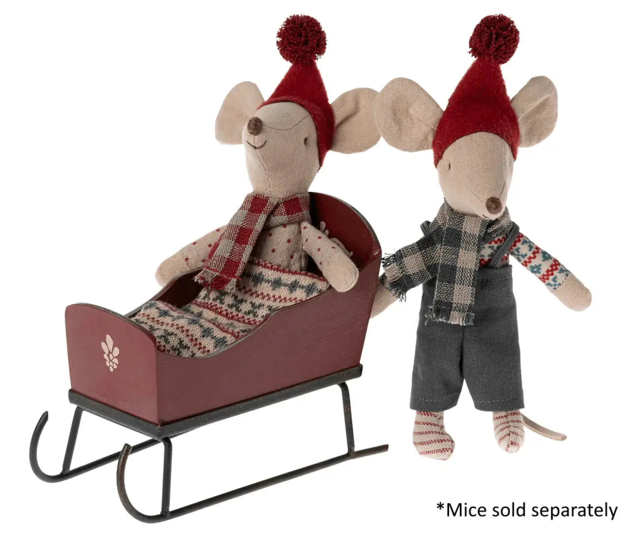 The Curated Parcel - Maileg //  Sleigh Red 