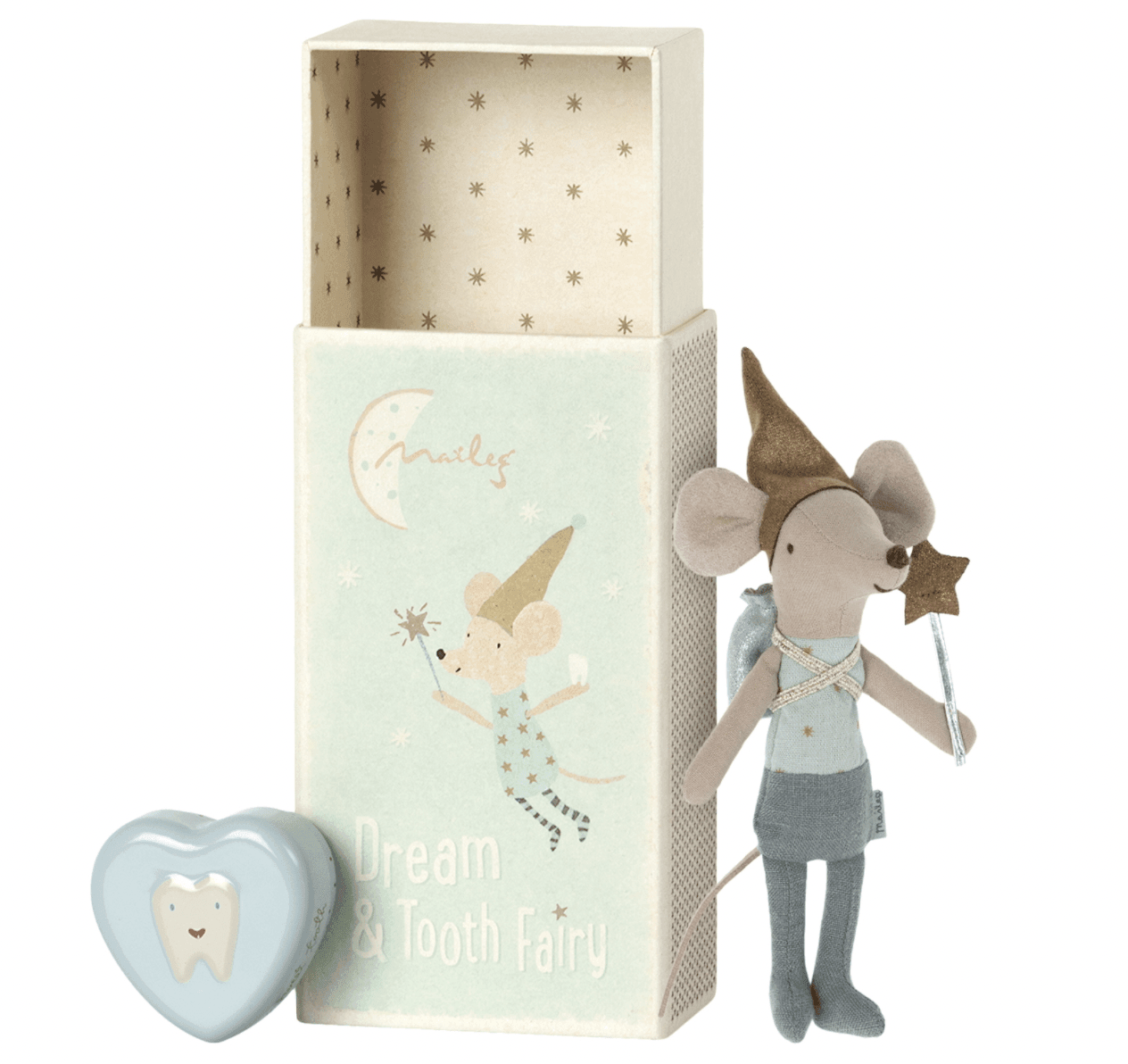 The Curated Parcel - Maileg // Tooth Fairy Mouse Blue 