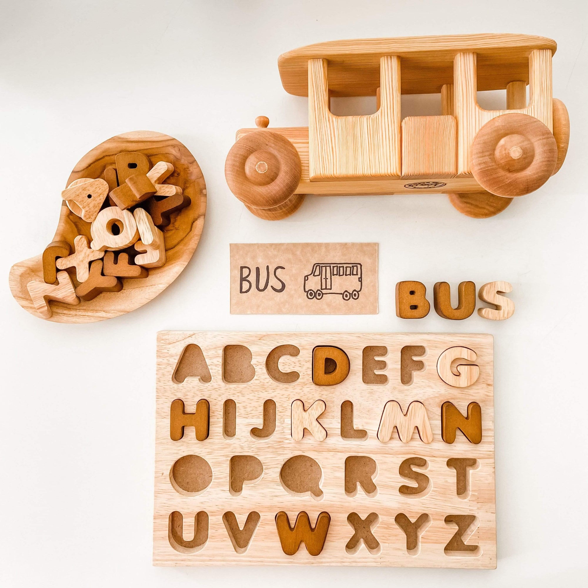 The Curated Parcel - Natural Alphabet Puzzle 